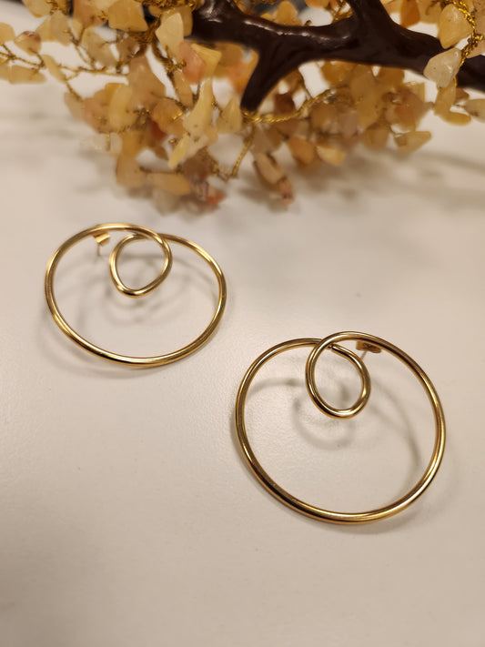 Spiral Hoop Earring